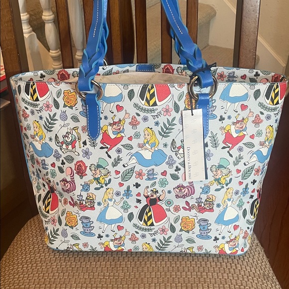 Disney Dooney and Bourke Alice in Wonderland tote - Picture 2 of 7